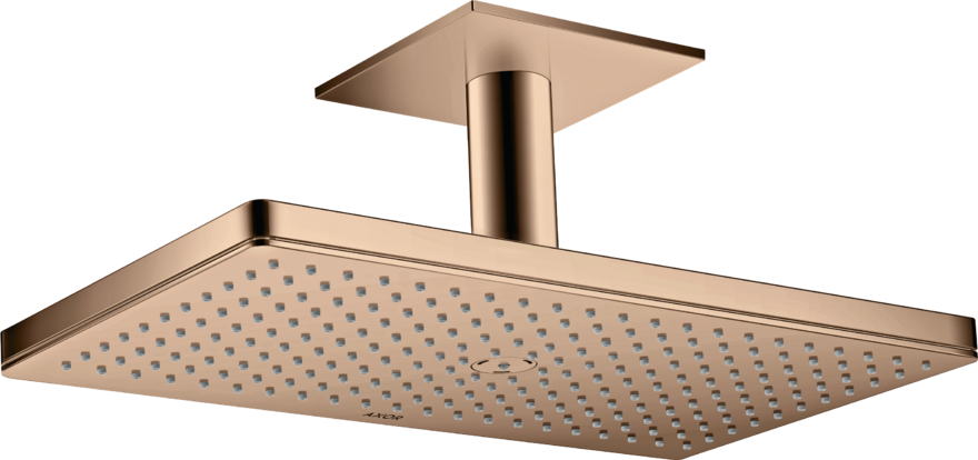 Купить купить верхний душ axor showersolutions 460/300 1jet, с потолочным подсоединением, полированное красное золото арт. 35277300