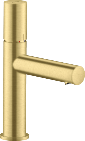 Купить купить смеситель axor uno для раковины 110, с рукояткой zero, с незапираемым сливным набором матовая латунь арт. 45002950