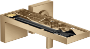 Купить купить смеситель для раковины axor myedition настенный с изливом 221 мм без панели, матовая бронза арт. 47062140