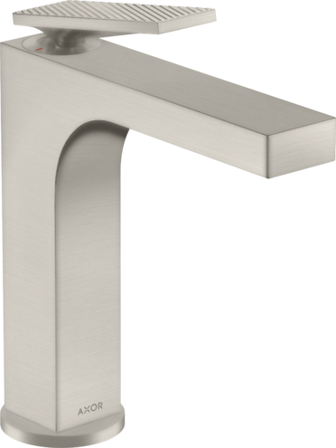 Купить купить смеситель для раковины axor citterio 160 с рычаговой рукояткой - с текстурой, сталь арт. 39081800