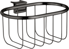 Угловая корзинка AXOR Montreux 160/83 полированный черный, хром арт. 42066330