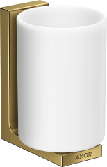 Стаканчик для зубных щеток AXOR Universal Rectangular настенный, полированное золото арт. 42604990