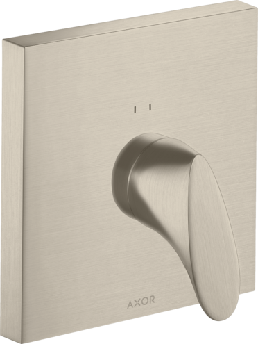 Купить купить смеситель для душа axor starck organic, однорычажный, скрытого монтажа, шлифованный никель арт. 12605820