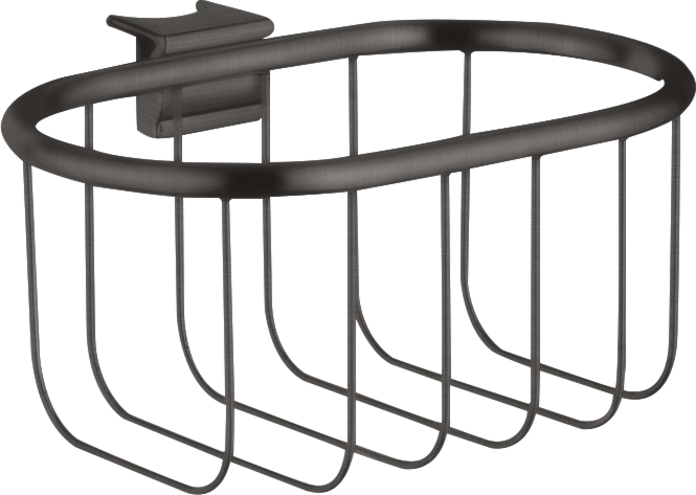 Купить купить угловая корзинка axor montreux 160/83 матовый черный, хром арт. 42066340
