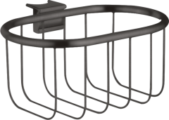 Угловая корзинка AXOR Montreux 160/83 матовый черный, хром арт. 42066340