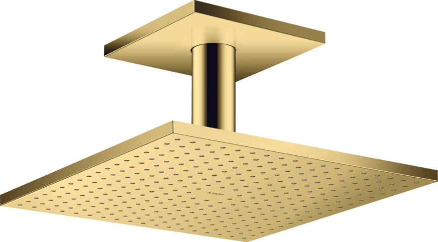 Купить купить верхний душ axor showersolutions 300/300 2jet, с потолочным подсоединением, полированное золото арт. 35320990
