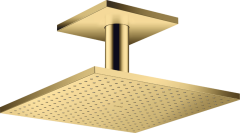 Верхний душ AXOR ShowerSolutions 300/300 2jet, с потолочным подсоединением, полированное золото арт. 35320990