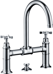 Смеситель для раковины AXOR Montreux 220, с крестообразными рукоятками, хром арт. 16510000