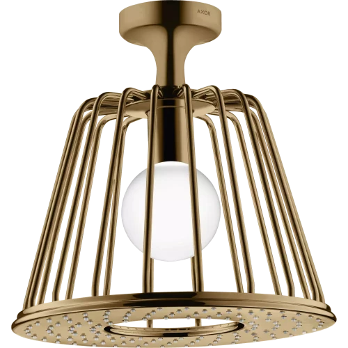 Купить купить верхний душ axor lampshower, 275, 1 jet, с потолочным подсоединением, полированная бронза арт. 26032130