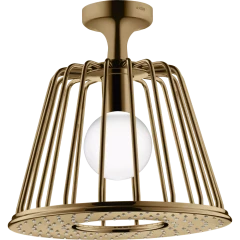 Верхний душ Axor LampShower, 275, 1 jet, с потолочным подсоединением, полированная бронза арт. 26032130