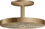 Купить купить верхний душ axor one 280 2jet с потолочным подсоединением, шлифованная бронза арт. 48494140