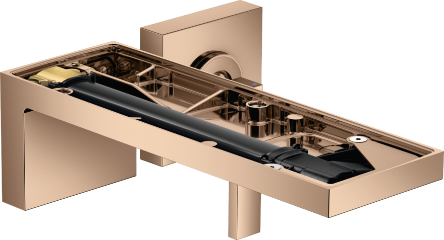 Купить купить смеситель для раковины axor myedition настенный с изливом 221 мм без панели, полированное красное золото арт. 47062300