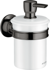 Диспенсер для жидкого мыла AXOR Montreux полированный черный, хром арт. 42019330