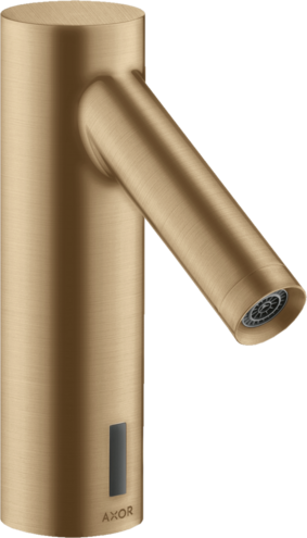 Купить купить смеситель для раковины axor starck, электронный, без регулировки температуры, питание от сети 230 в, шлифованная бронза арт. 10145140