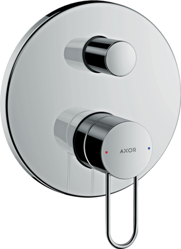 Купить купить смеситель для ванны axor uno однорычажный, скрытого монтажа, с рукояткой-петлей, хром арт. 38426000