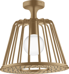 Верхний душ AXOR LampShower/Nendo 275 1jet, с потолочным подсоединением, шлифованная бронза арт. 26032140