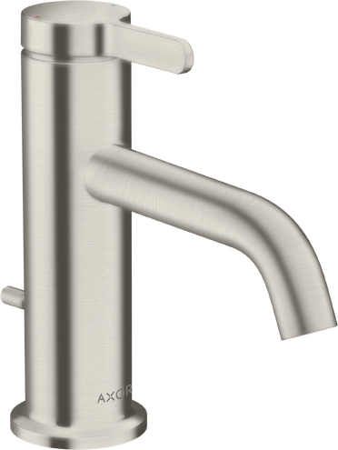 Купить купить смеситель для раковины axor select 70, с рычаговой рукояткой, со сливным гарнитуром, сталь арт. 48000800