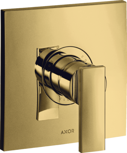 Купить купить смеситель для душа axor citterio для скрытого монтажа с рычаговой рукояткой, полированное золото арт. 39655990