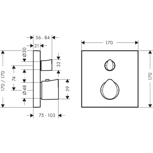 Купить купить термостат axor starck organic, с запорным/переключающим вентилем, шлифованное красное золото арт. 12716310