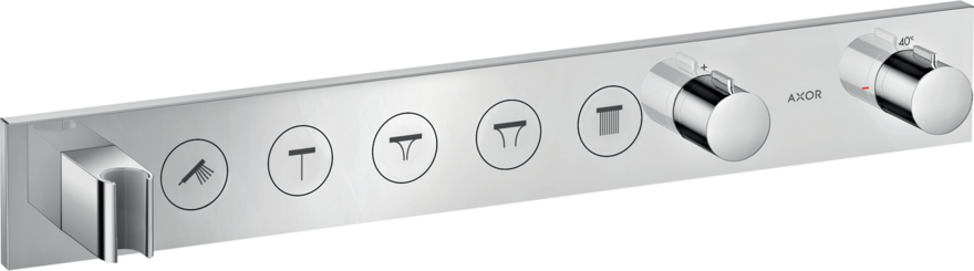 Купить купить термостат axor showerselect select 670/90, для 5 потребителей, скрытого монтажа, хром арт. 18358000