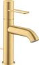 Купить купить смеситель для раковины axor uno 100 с рукояткой-петлей, со сливным гарнитуром, шлифованное золото арт. 38023250
