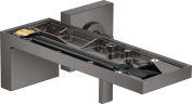 Купить купить смеситель для раковины axor myedition настенный с изливом 221 мм без панели, матовый черный, хром арт. 47062340