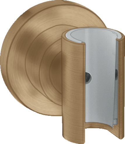 Купить купить держатель для душа axor citterio круглый, матовая бронза арт. 39525140