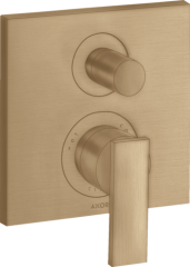 Смеситель для ванны AXOR Citterio с рычаговой рукояткой, со встроенной защитной комбинацией EN1717, матовая бронза арт. 39457140