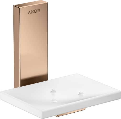 Купить купить мыльница axor universal rectangular прямоугольная, полированное красное золото арт. 42605300