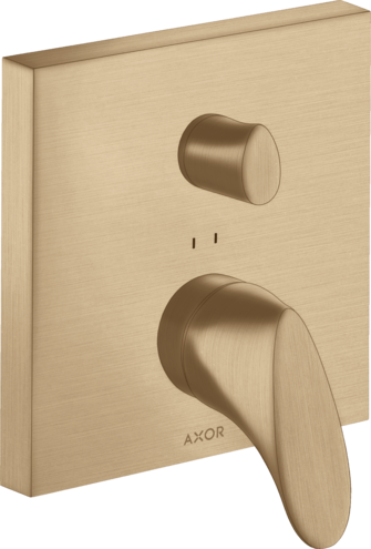 Купить купить смеситель для ванны axor starck organic, однорычажный, скрытого монтажа, шлифованная бронза арт. 12415140