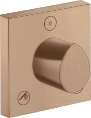 Запорный/переключающий вентиль Trio/Quattro Axor Starck Organic, 120/120, скрытого монтажа, шлифованное красное золото арт. 12731310