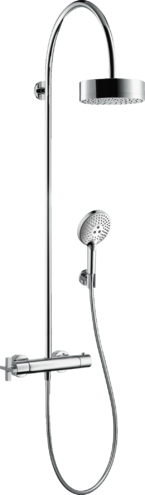 Купить купить душевая система axor citterio showerpipe с термостатом и верхним душем 180 1jet, хром арт. 39670000