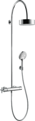 Душевая система AXOR Citterio Showerpipe с термостатом и верхним душем 180 1jet, хром арт. 39670000