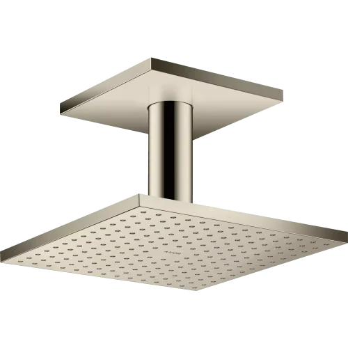 Купить купить верхний душ axor showersolutions, с потолочным подсоединением, 250x250 мм, 1 jet, полированный никель арт. 35308830