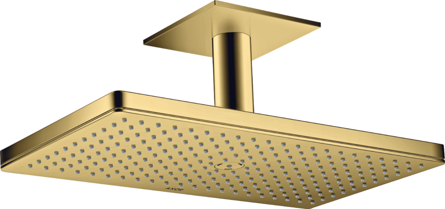 Купить купить верхний душ axor showersolutions 460/300 1jet, с потолочным подсоединением, полированное золото арт. 35277990