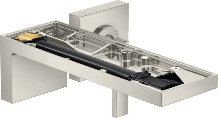 Купить купить смеситель для раковины axor myedition настенный с изливом 221 мм без панели, сталь арт. 47062800