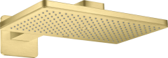 Верхний душ Axor ShowerSolutions 460/300 1jet, с держателем, с розеткой Chuveiro fixo 460/300 1jet, матовая латунь арт. 35274950