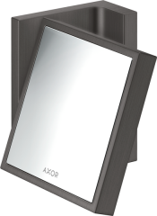 Зеркало для бритья AXOR Universal Rectangular, матовый черный, хром арт. 42649340