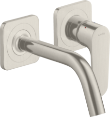Смеситель для раковины настенный AXOR Citterio M с изливом 167 мм, с отдельными розетками, сталь арт. 34113800