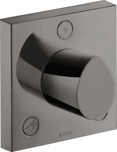 Купить купить запорный/переключающий вентиль trio/quattro axor starck organic, 120/120, скрытого монтажа, полированный черный, хром арт. 12731330