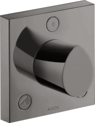 Запорный/переключающий вентиль Trio/Quattro Axor Starck Organic, 120/120, скрытого монтажа, полированный черный, хром арт. 12731330