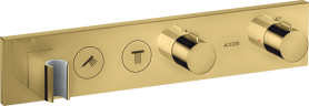 Купить купить термостат axor showersolutions select 460/90, для 2 потребителей, скрытого монтажа, полированное золото арт. 18355990