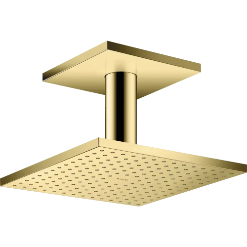 Купить купить верхний душ axor showersolutions, с потолочным подсоединением, 250x250 мм, 1 jet, полированная медь арт. 35308930