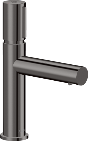 Купить купить смеситель axor uno для раковины select 110, с незапираемым сливным набором, полированный черный, хром арт. 45012330