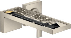 Смеситель для раковины AXOR MyEdition настенный с изливом 221 мм без панели, матовый никель арт. 47062820