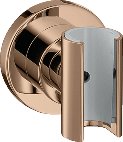 Купить купить держатель для душа axor citterio круглый, полированное красное золото арт. 39525300