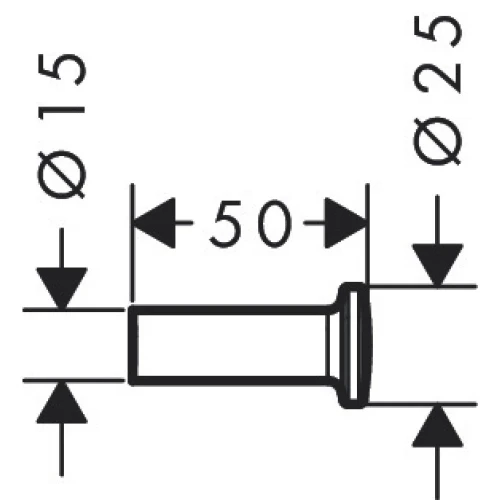 Купить купить крючок одинарный axor universal circular, хром арт. 42811000