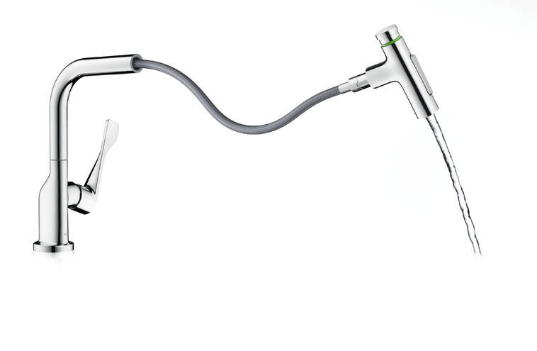 Купить купить кухонный смеситель axor citterio select 230 2jet, с вытяжным душем, хром арт. 39862000