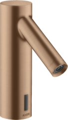 Смеситель для раковины Axor Starck, электронный, без регулировки температуры, питание от сети 230 В, шлифованное красное золото арт. 10145310