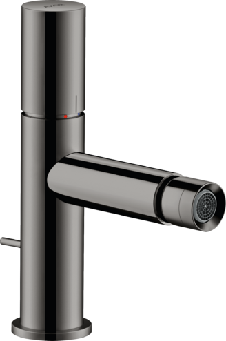 Купить купить смеситель для биде axor uno с рукояткой zero со сливным гарнитуром, полированный черный, хром арт. 45200330